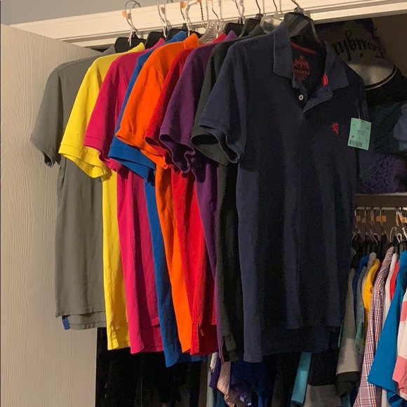 9 Express Polos, Gently Used!! - Picture 1 of 8